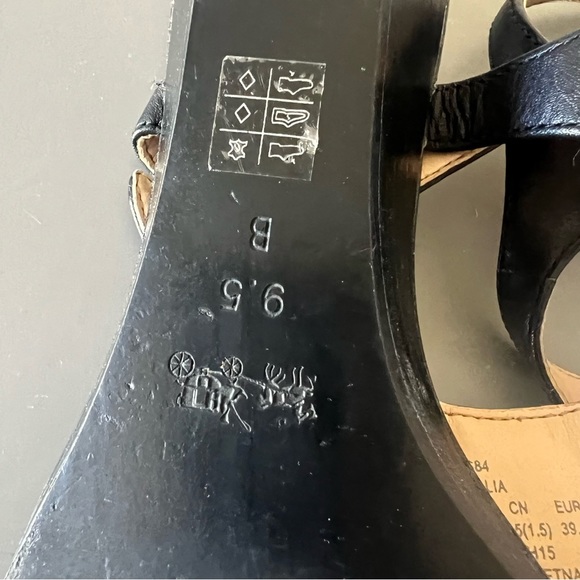 Coach Black Leather Sandals - Picture 10 of 14